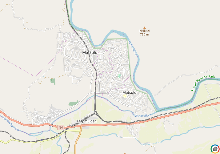 Map location of Matsulu